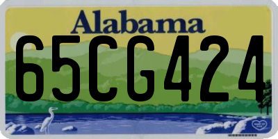 AL license plate 65CG424