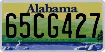AL license plate 65CG427