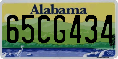 AL license plate 65CG434