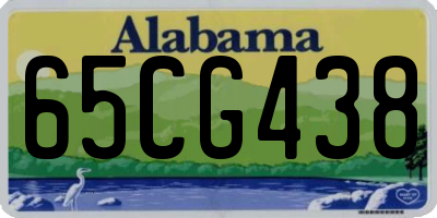 AL license plate 65CG438