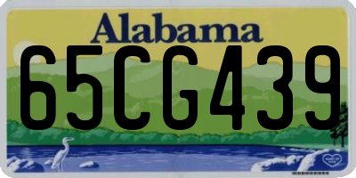 AL license plate 65CG439