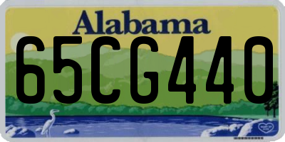 AL license plate 65CG440