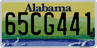 AL license plate 65CG441