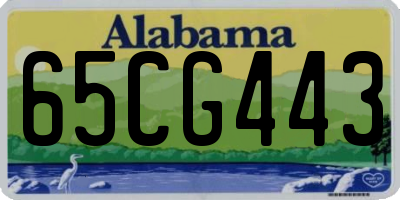 AL license plate 65CG443