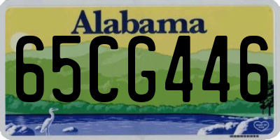 AL license plate 65CG446