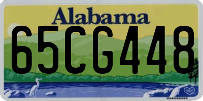 AL license plate 65CG448