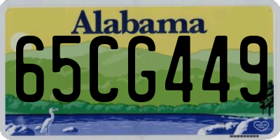 AL license plate 65CG449