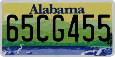 AL license plate 65CG455