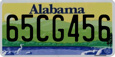 AL license plate 65CG456
