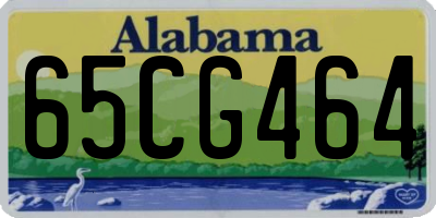 AL license plate 65CG464