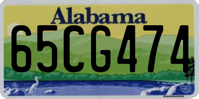 AL license plate 65CG474