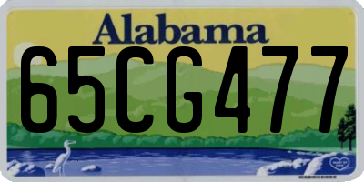 AL license plate 65CG477