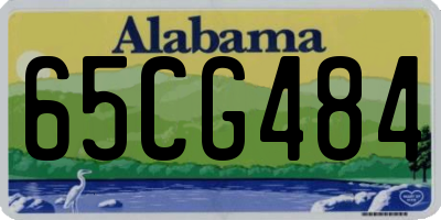 AL license plate 65CG484