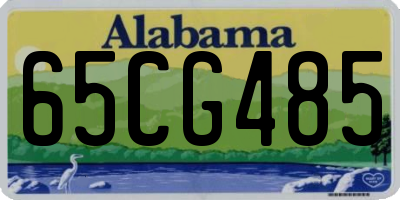 AL license plate 65CG485