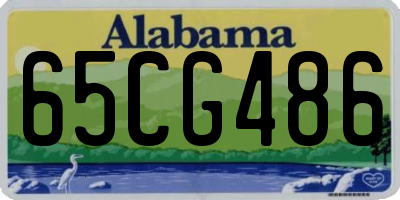 AL license plate 65CG486