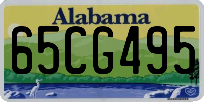 AL license plate 65CG495