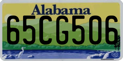 AL license plate 65CG506