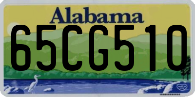 AL license plate 65CG510