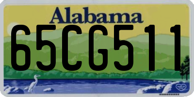 AL license plate 65CG511