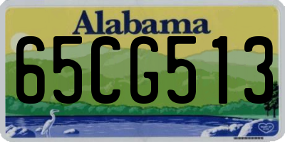 AL license plate 65CG513