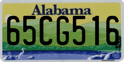 AL license plate 65CG516