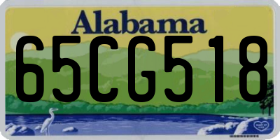 AL license plate 65CG518