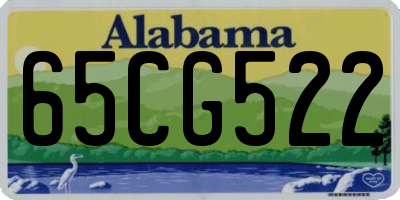 AL license plate 65CG522