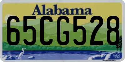 AL license plate 65CG528