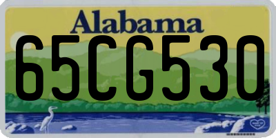 AL license plate 65CG530