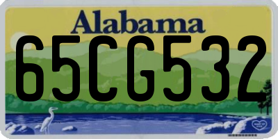 AL license plate 65CG532
