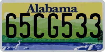 AL license plate 65CG533