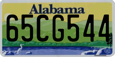 AL license plate 65CG544