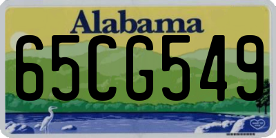 AL license plate 65CG549