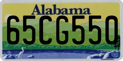 AL license plate 65CG550