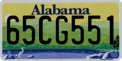 AL license plate 65CG551