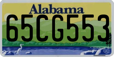 AL license plate 65CG553