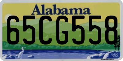 AL license plate 65CG558