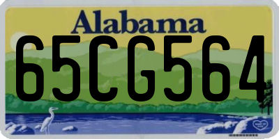 AL license plate 65CG564