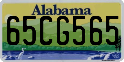 AL license plate 65CG565