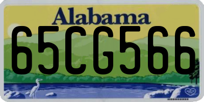 AL license plate 65CG566