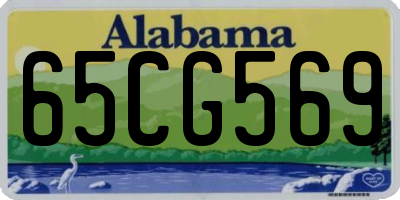 AL license plate 65CG569