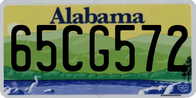 AL license plate 65CG572