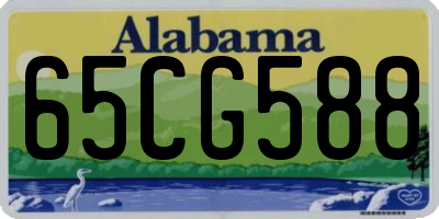 AL license plate 65CG588