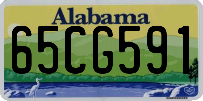 AL license plate 65CG591