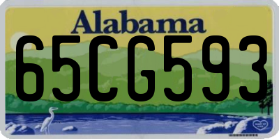 AL license plate 65CG593