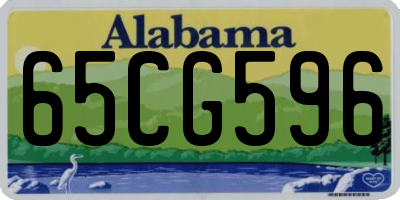 AL license plate 65CG596