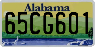 AL license plate 65CG601