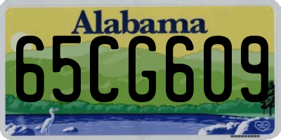AL license plate 65CG609