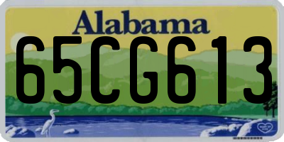 AL license plate 65CG613