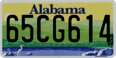 AL license plate 65CG614